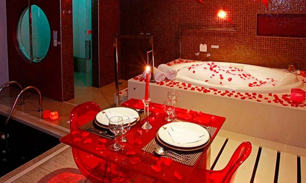 decoração romântica motel